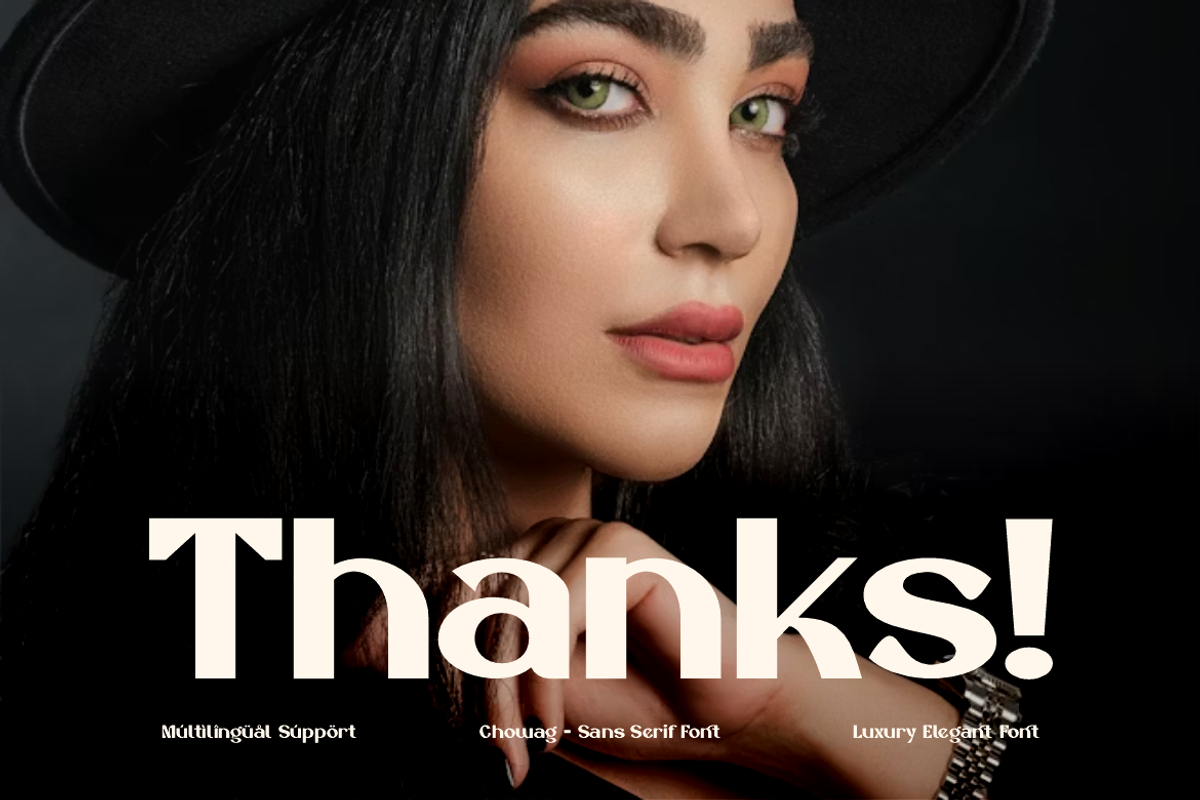 Chowag - Modern Stylish Font, a Sans Serif Font by Iqsiart Studio (Photo 13 of 13)