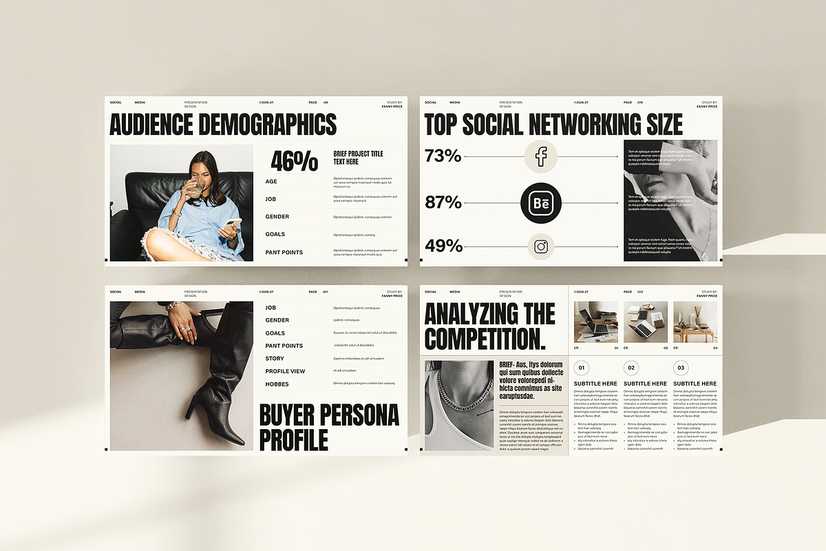 Social Media Strategy Presentation, a Presentation Template by ArtisanaAura (Photo 9 of 12)