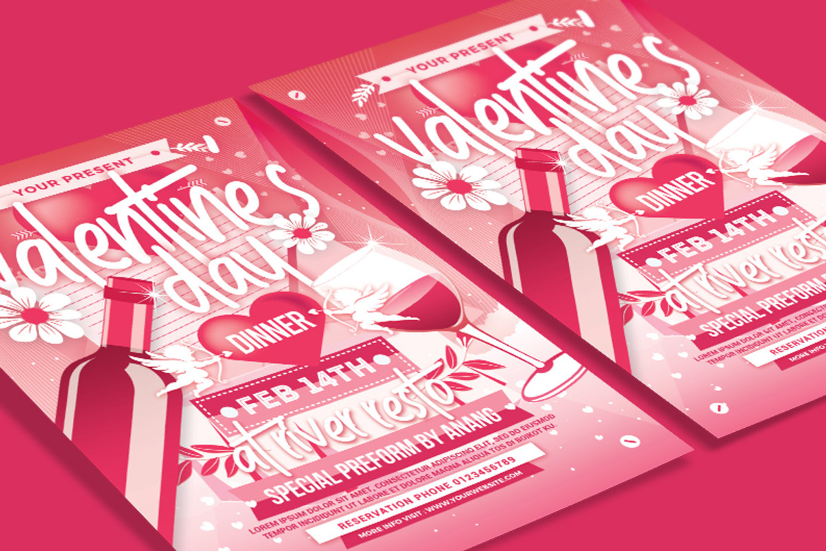 Valentine Dinner Flyer, a Flyer Template by Muhamad Iqbal hidayat (Photo 2 of 4)