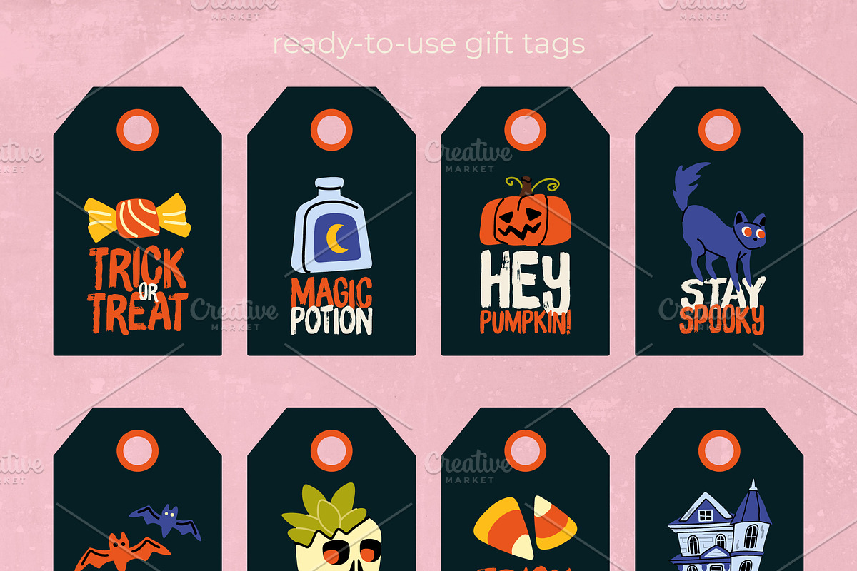 Spooky Cliparts, Stickers & Posters, a Seasonal Illustration by Panna Limon Store (Photo 7 of 10)