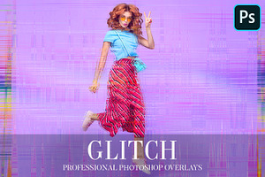 Glitch Overlays Photoshop