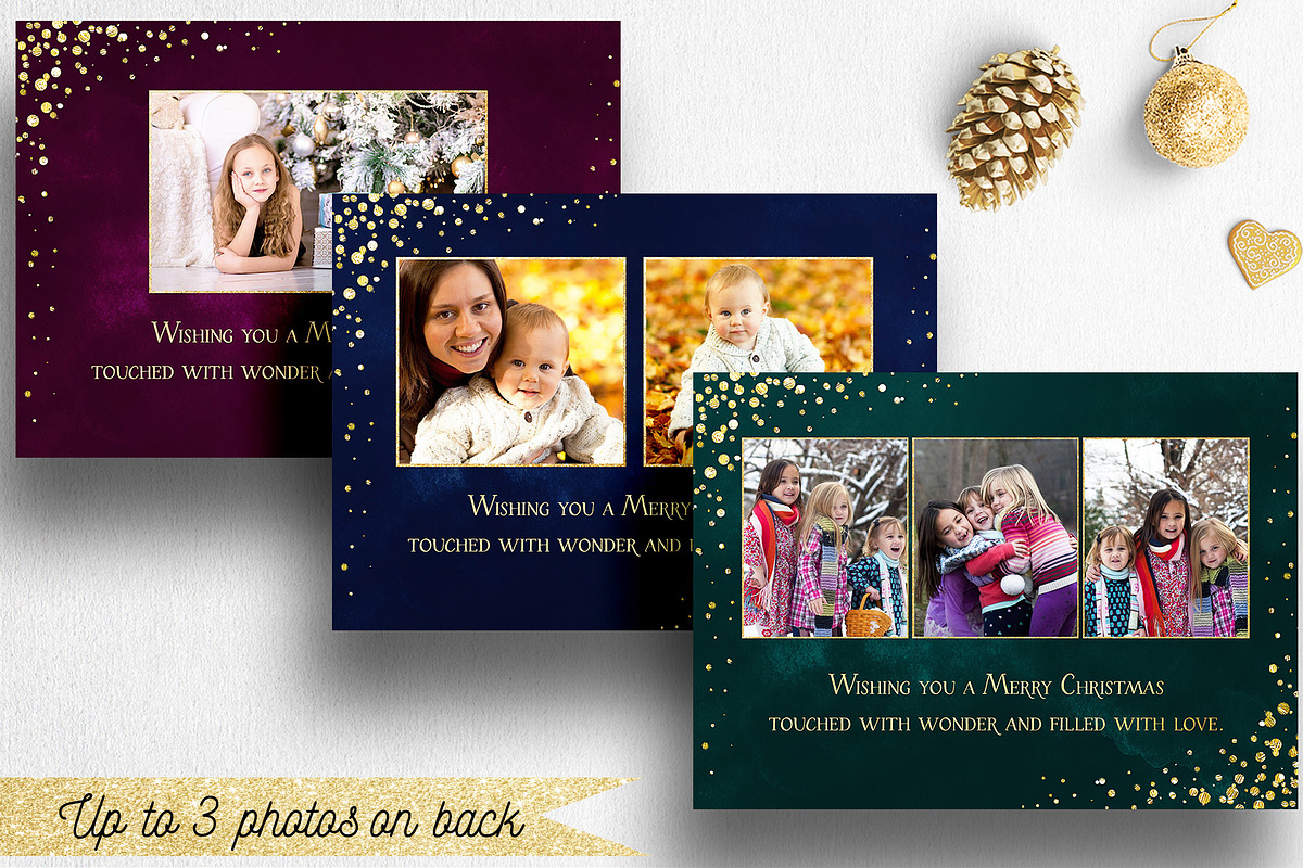 Christmas Card Template PSD | 004, a Card Template by Nifty Template Studio (Photo 7 of 11)