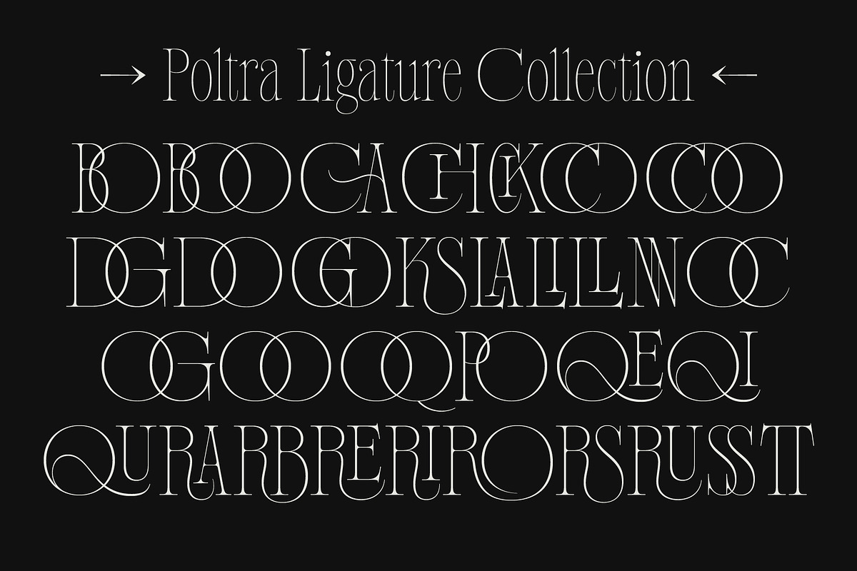 Poltra - Ligature Serif Font, a Serif Font by The Native Saint Club (Photo 12 of 16)