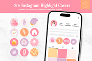 32Instagram Colorful Highlight Icons, a Social Media Template by Marcia B Studio (Thumbnail 1 of 4)