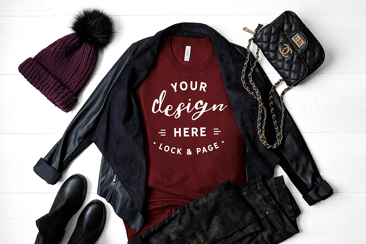 T-Shirt Mockup Bundle Bella Canvas, a Shirt Mockup by lock and page (Photo 14 of 71)
