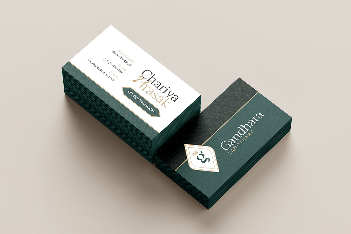 Gandhara Sanctuary - Business Card, a Business Card Template by Fannan Studio (Photo 2 of 3)