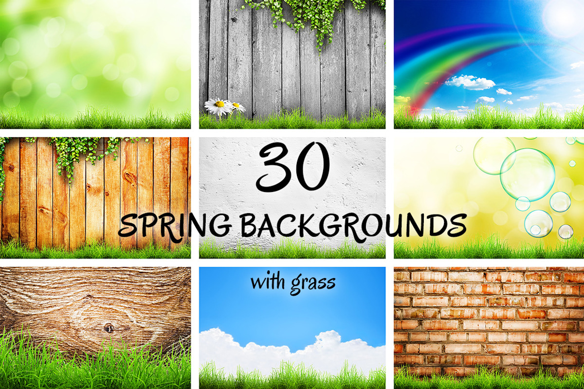 Set of spring backgrounds, a Texture Graphic by RM_design (Photo 1 of 2)