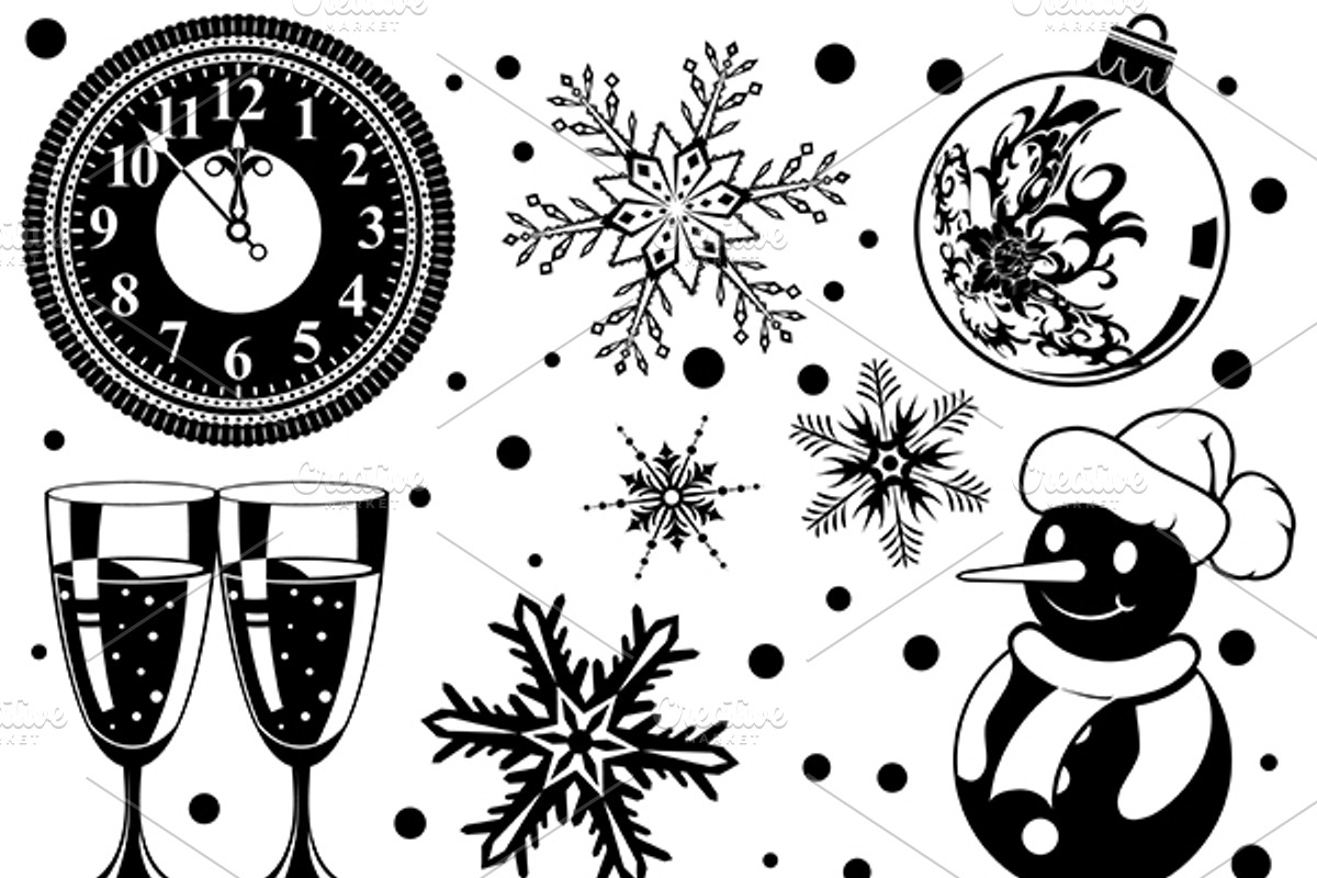 Christmas Decor Elements, a Solid Icon by TAlex (Photo 5 of 7)