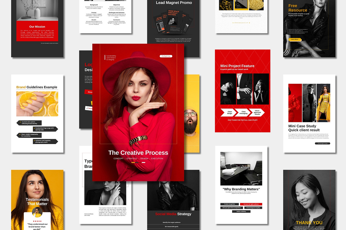 80 Canva Pinterest Pins Templates Pack