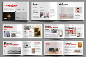 Interior Design Brochure Template, a Brochure Template by MightyDesign