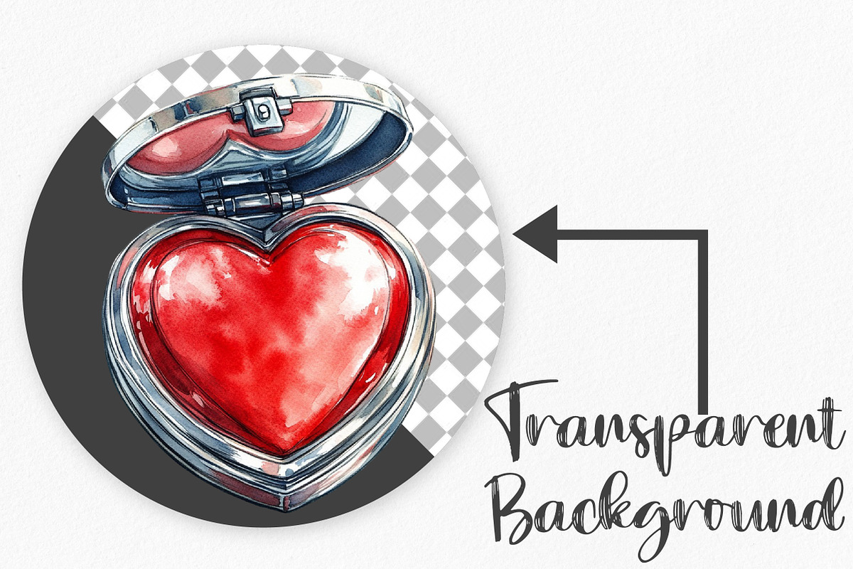 Valentine's Day Cosmetics Clipart, an Illustration by Canvas Craft (Photo 2 of 6)
