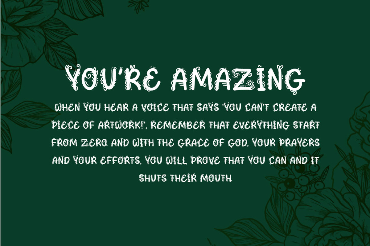 Deconator - Decorative Font, a Handwritten Font by Mightyfire (Photo 2 of 4)