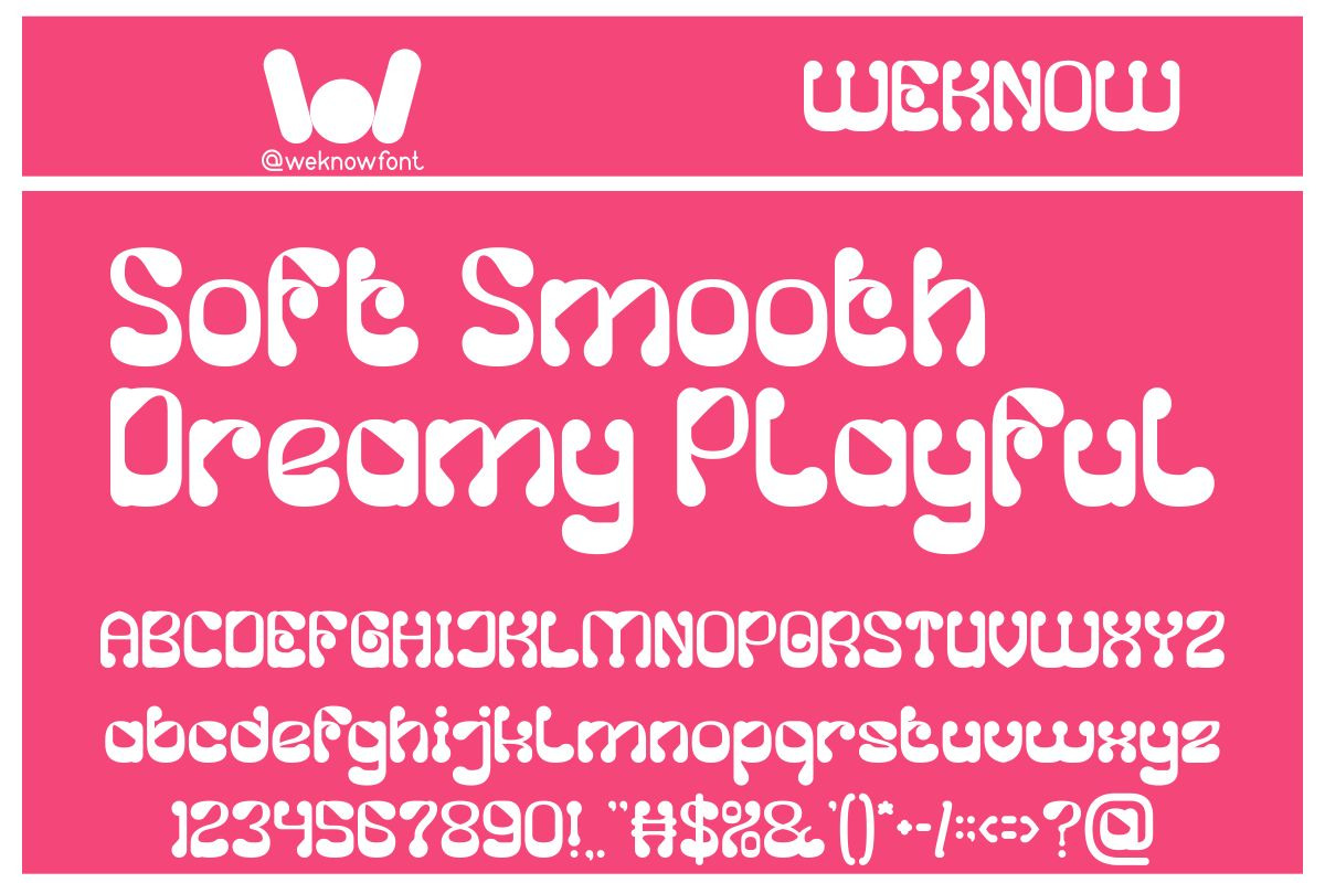 Pleasant Dream font, a Font by weknow (Photo 3 of 8)