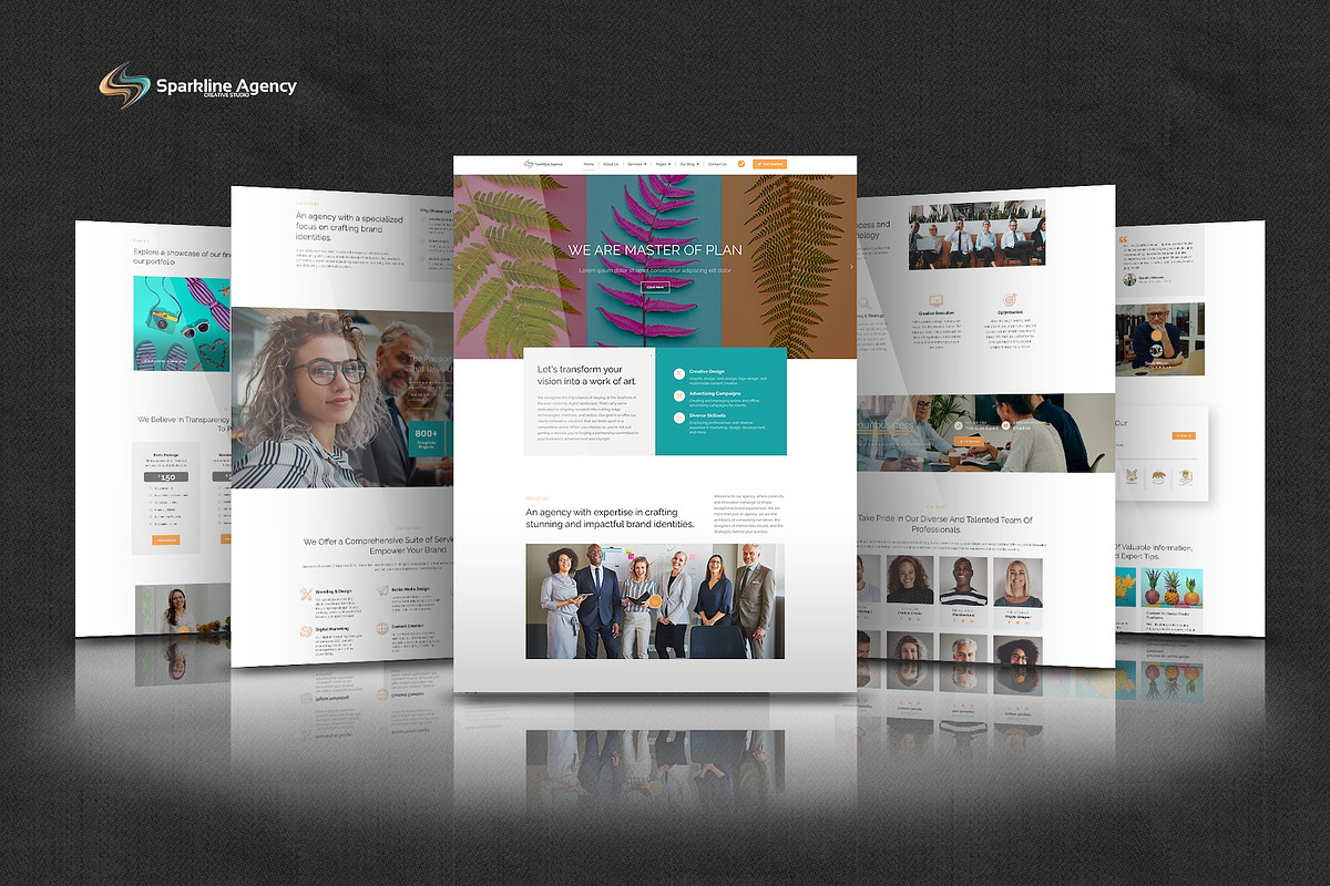 Sparkline -Elementor Pro Kit, a Websites & App Template by Select Agency Designs (Photo 4 of 9)
