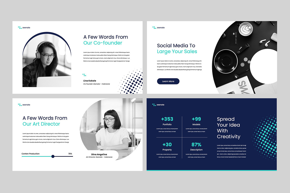 ZEENATE - Powerpoint Template, a Presentation Template by rgbryand