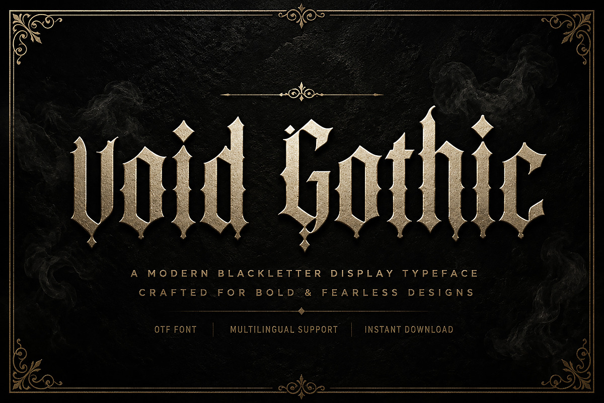 Void Gothic, a Blackletter Font by Wow Magic (Photo 1 of 5)