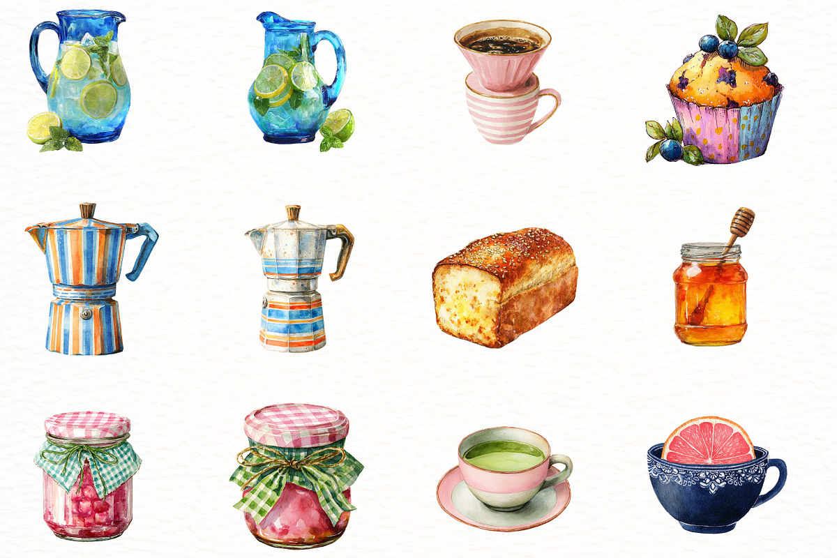 Breakfast & Coffee Clipart, an Illustration by Designworld (Photo 5 of 6)
