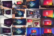 100 PSD Television Mockup, a Mockup by Laura (Thumbnail 7 of 7)