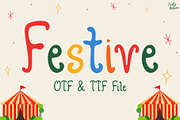 Festive | Handwriting Font, a Handwritten Font by LivelyAutumn11.11 (Thumbnail 1 of 5)