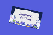 Sweet Blueberry Delight, an Animal Illustration by CreativeValuation (Thumbnail 8 of 12)