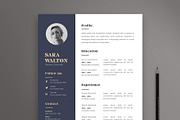 Minimalist Resume CV, a Resume Template by Saman Osama (Thumbnail 1 of 3)