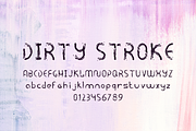 Dirty Stroke / Distressed Typeface, a Handwritten Font by nikstudio (Thumbnail 2 of 5)