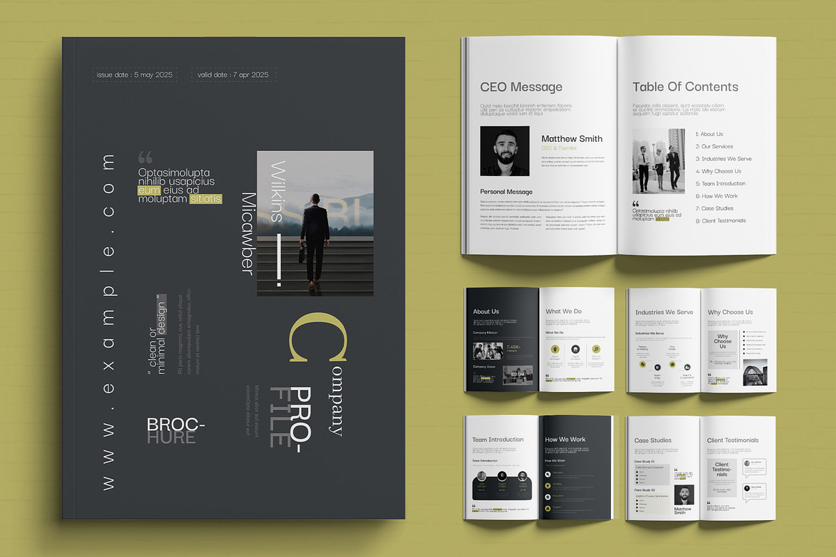 Company Profile Brochure Template, a Brochure Template by MightyDesign (Photo 1 of 6)