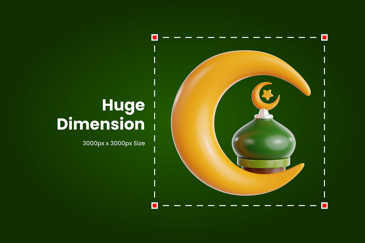 Eid Mubarak Icon, an Object 3D Model by SLAB! Design (Photo 3 of 4)
