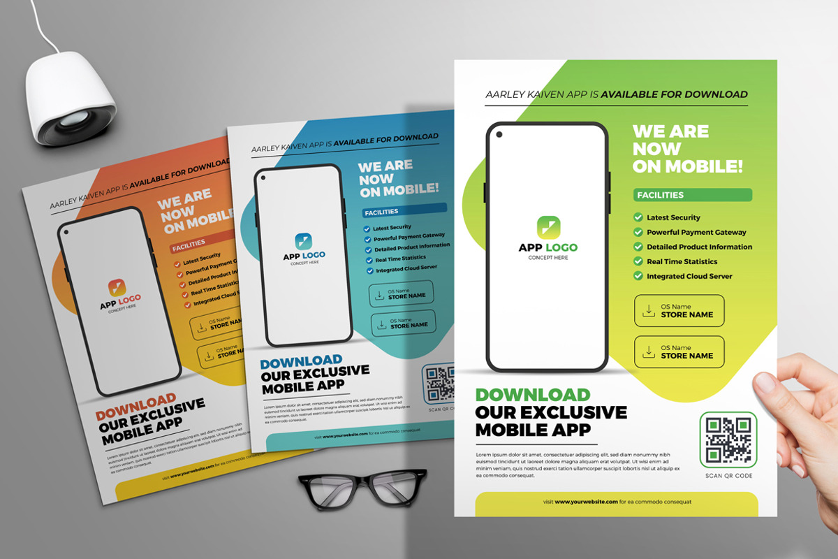 Mobile App Promotion Flyer, a Flyer Template by Aarley Kaiven (Photo 4 of 4)