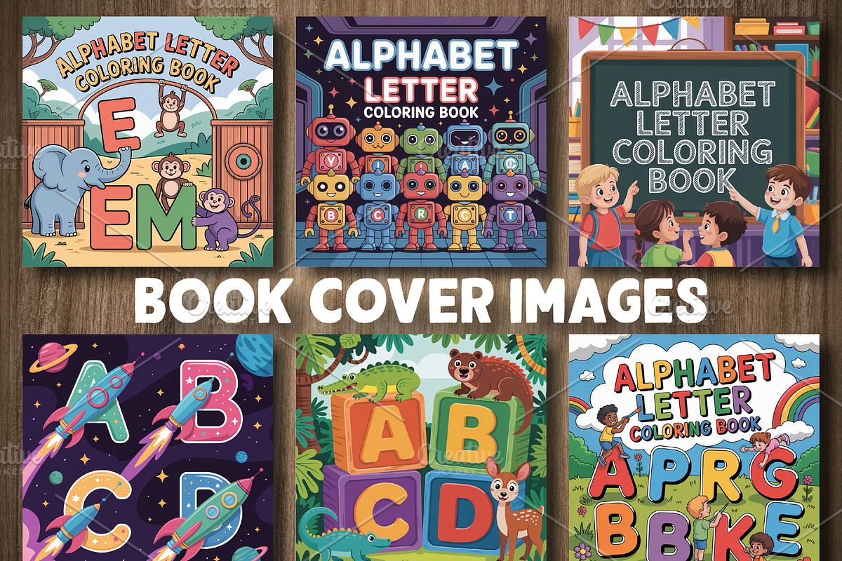 Alphabet Latter Coloring for Kids, an Education Illustration by Design Station (Photo 3 of 5)