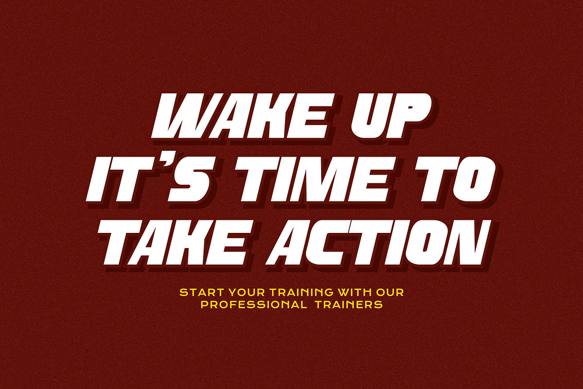 Jump Higher - Sport Display Font, a Sans Serif Font by Imoodev (Photo 5 of 9)