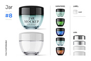 Cosmetic jar mockups bundle, a Packaging Mockup by Smarty Mockups (Thumbnail 13 of 28)