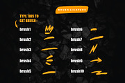 Cyber Brush Font!, a Handwritten Font by Burhan Afif (Thumbnail 9 of 10)
