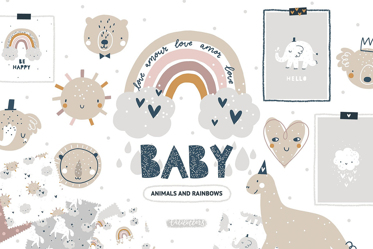 Whole shop BUNDLE – 7768 kids items, an Animal Illustration by tatiletters (Photo 6 of 54)