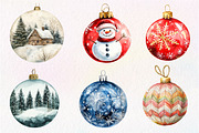 Christmas Ornaments Clipart, an Illustration by Dream Creation (Thumbnail 6 of 7)