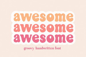 Awesome - Groovy Font For Crafters