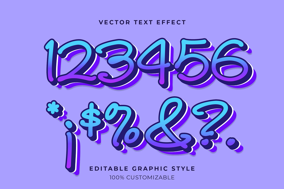 Elegant Script Gradient Text Effect preview 2