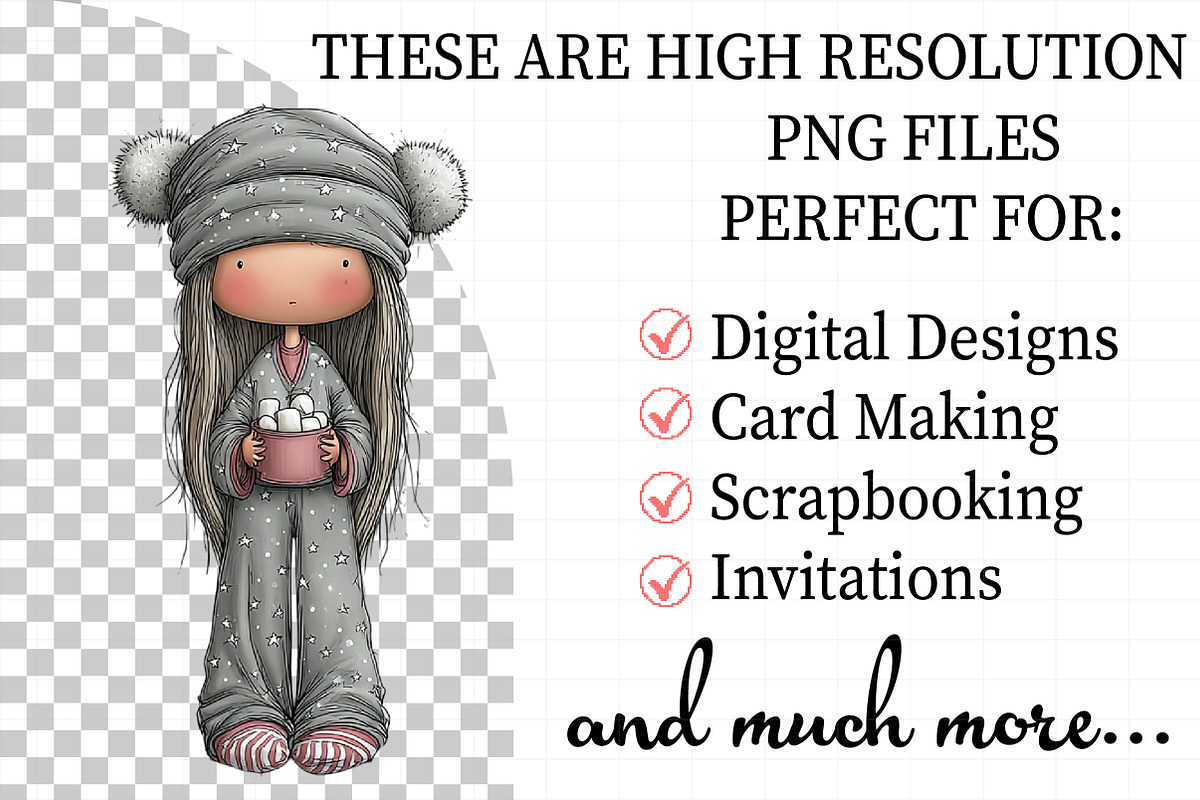 Christmas Little Girl Clipart, an Illustration by Daily.Designs (Photo 2 of 5)
