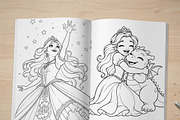 Magical Princess Coloring Book Vol24, a Person Illustration by ikarifq shop (Thumbnail 3 of 7)