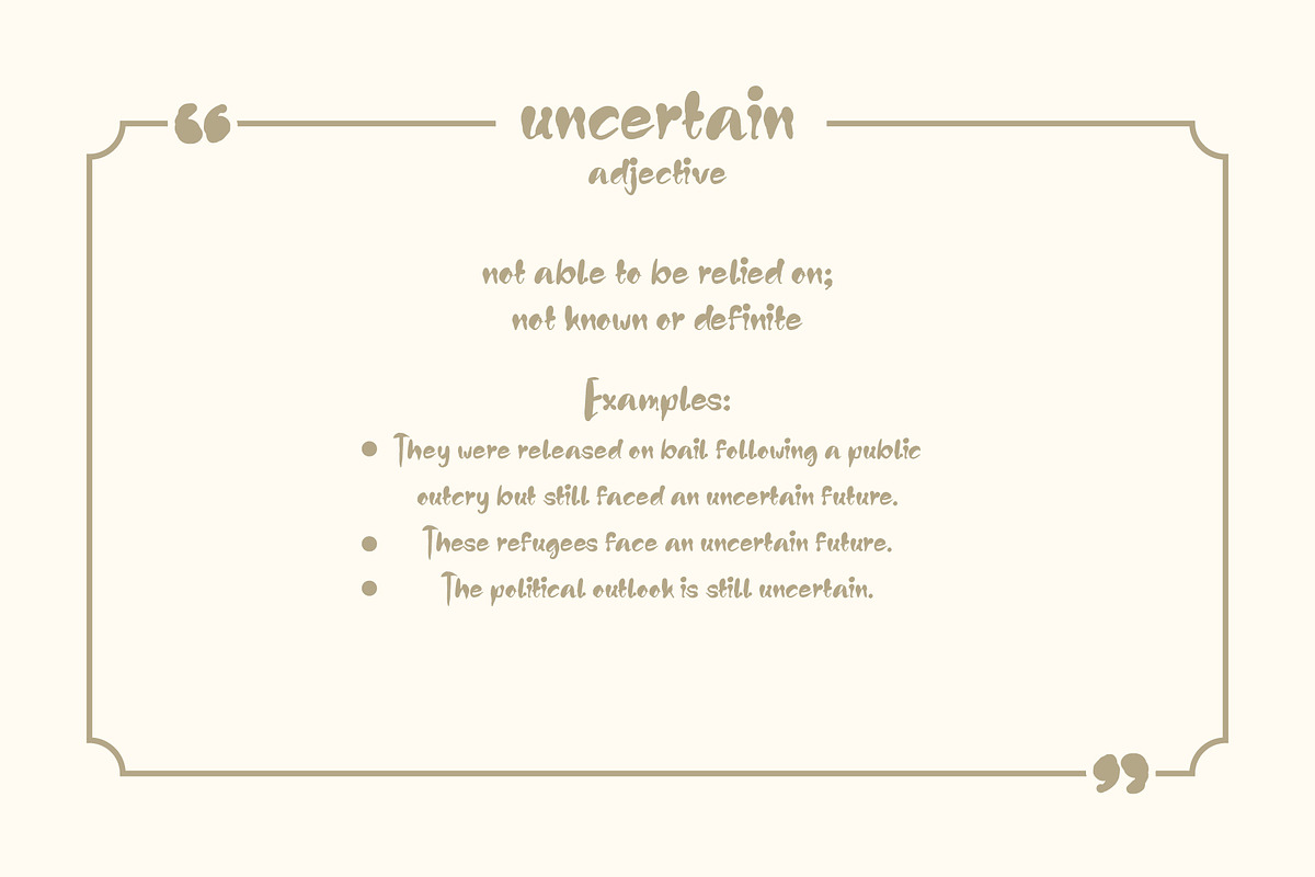 Life is Uncertain Handwriting Font, a Handwritten Font by LTNG STUDIO (Photo 4 of 9)