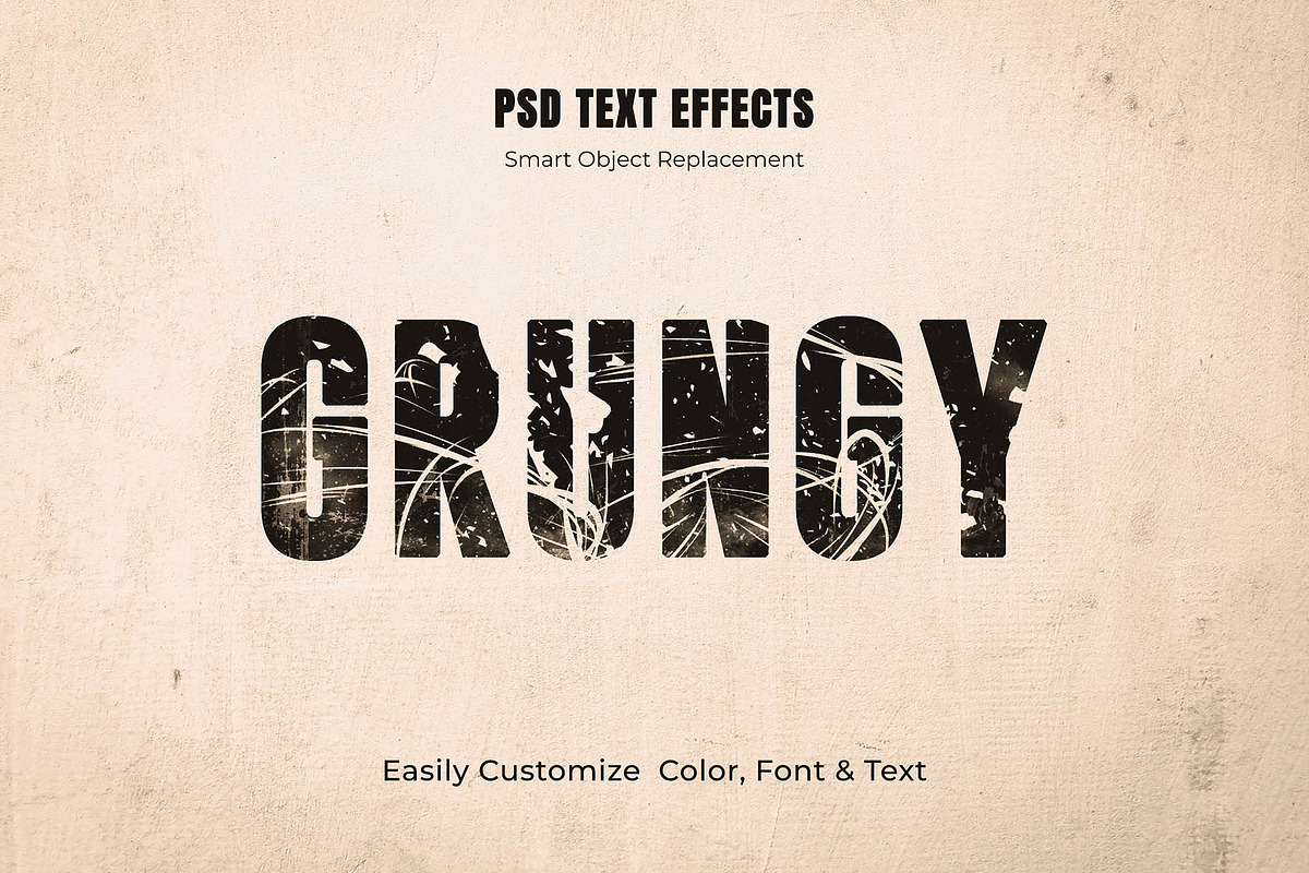 Editable Grunge Text Effect Bundle, a Layer Style Add-On by MRI STUDIO (Photo 15 of 20)