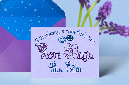 Love Bugs Font Trio