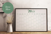 2026 Eco Wall Calendar: Stone Moss, a Poster Template by Elibee (Thumbnail 3 of 6)