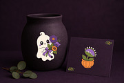 49 Cozy Halloween Ghost Illustration, a Seasonal Illustration by Christine Krahl (Thumbnail 5 of 18)