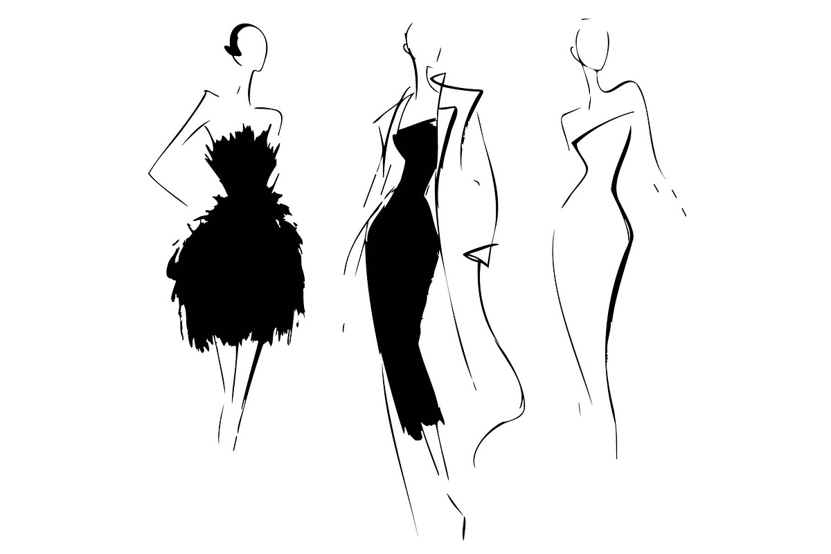 Abstract fashion models sketch, a Person Illustration by Sketching (Photo 2 of 3)