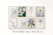Flower Wall Art Collection, an Illustration by PrintablesByFranklyn (Thumbnail 7 of 9)