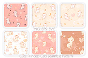 Cute Princess Cat, an Animal Illustration by EshaStudio (Thumbnail 1 of 3)