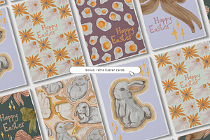 Retro Easter Pattern Set