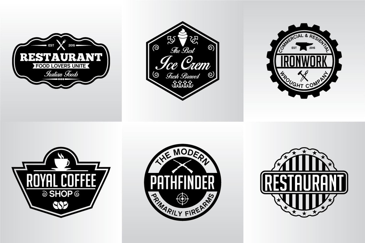 60 Vintage Badges and Logos Bundle, a Branding & Logo Template by shazi (Photo 17 of 21)