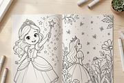 Magical Princess Coloring Book Vol33, a Person Illustration by ikarifq shop (Thumbnail 5 of 7)